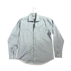 Peter Millar Men's Blue Button Down Shirt Size Large